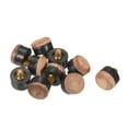 thumbnail image 1 of Unique Bargains 13mm Dia Screw on Pool Cue Tips Replacement Pool Stick Tips Accessories Brown 30 Pack, 1 of 5