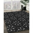 thumbnail image 3 of Ahgly Company Machine Washable Indoor Square Transitional Night Black Area Rugs, 6' Square, 3 of 7