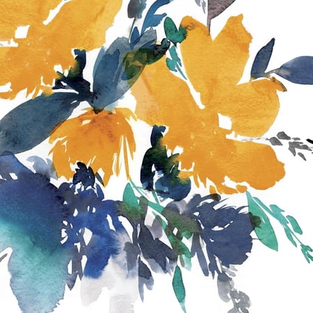 Art.com Indigo Flower I Art Print by Isabelle Z, 24" x 24"
