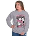 thumbnail image 3 of Betty Boop Sassy Kanji Comic Panels Women Plus Size Sweatshirt Brisco Brands 4X, 3 of 5