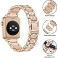 thumbnail image 3 of REQO Compatible for Apple Watch Band with Screen Protector Case, Jewelry Replacement Bands 46mm 45mm 44mm 42mm 41mm 40 mm 38mm 2 Pack Protective Cover for iWatch Series 10/9/8/7/6/5/4/3/2/1/SE Women, 3 of 6