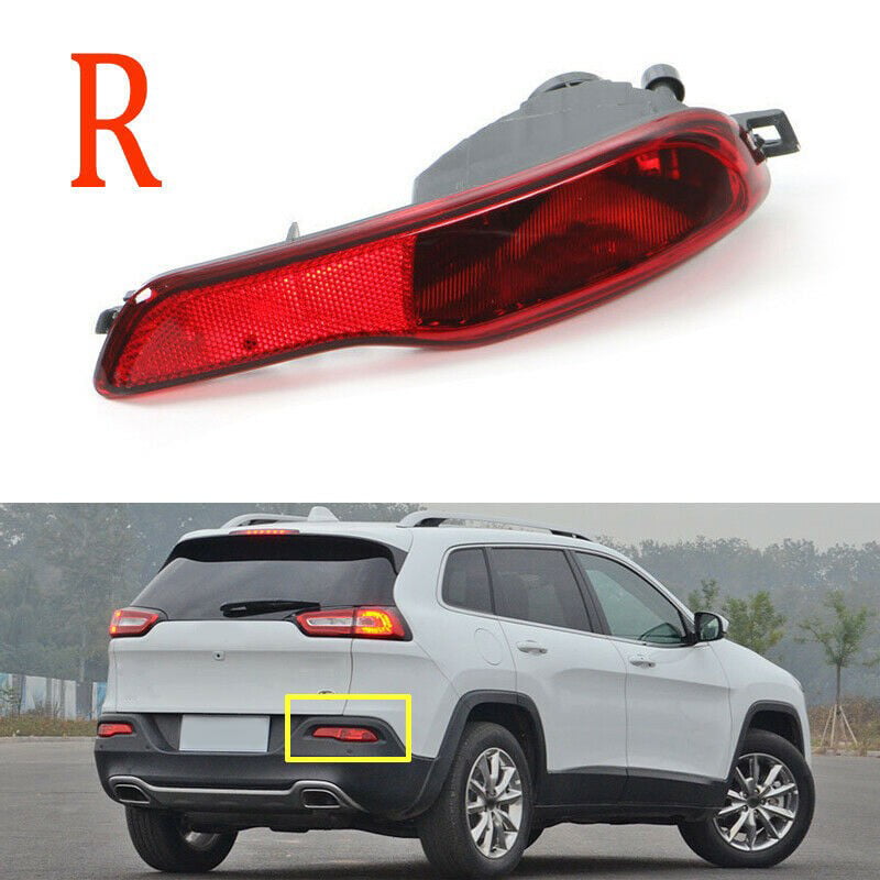 KYYET Rear Left Driver Side Bumper Reflector Compatible with 2014 2015 2016 2017 2018 Jeep Cherokee 68105145AC 