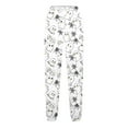 thumbnail image 5 of bbymog Boys' Fashion Spooky Graphic Joggers with Pocket Casual Athletic Elastic Waist Sweatpants for Girls Halloween Costumes White 9-10Years, 5 of 5