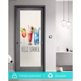 thumbnail image 5 of Window Privacy Film Hello Summer Stained Glass Window Film Decorative Sun Block Window Cover Orange Red Blue Drink Beige Window Clings Static Adhesive Sticker for Bathroom 17.7"x39.3", 5 of 7
