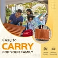 thumbnail image 3 of Homall Outdoor Chaise Lounge Folding Chairs Solid Acacia Wood Sun Loungers Balcony Recliner,for Garden, Patio, Pool Deck, 3 of 7