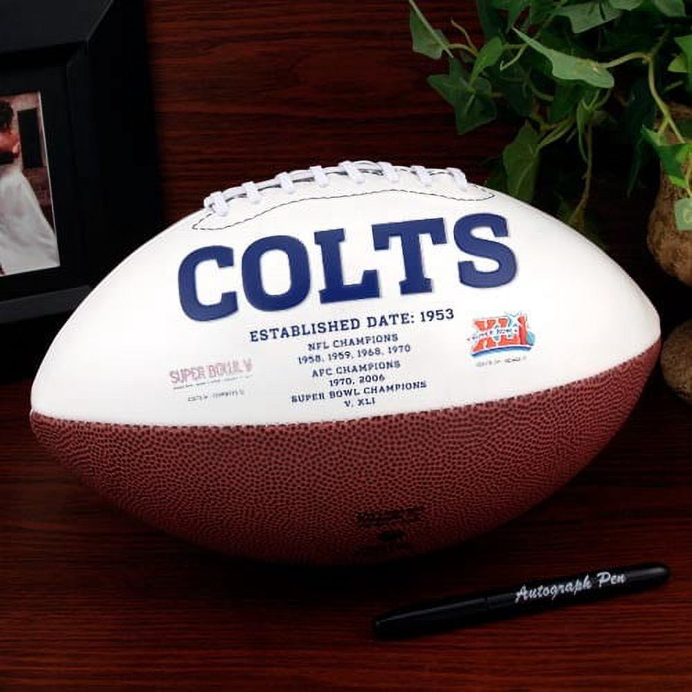 Indianapolis Colts Official Full-Size Autograph Football - No Size