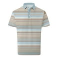thumbnail image 1 of Hiiyo Polo à Manches Courtes Rayé pour Hommes, Tailles P-TTTG, 1 of 2