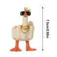 thumbnail image 2 of Adorno de pato de mesa con dedo medio decoración de Mini pato de 75 cm regalo de escritorio creativo, 2 of 5