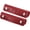 Red, variant on Luggage Handle Wrap, 2 Pack Irregular Pattern PU Handbag Grip Cover Protector Identifier with Clasp for Suitcase Grocery Shopping Bag, Brown
