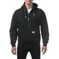 thumbnail image 1 of Pro Club Men's Heavyweight Full Zip Fleece Hoodie, Black, 2X-Large, 1 of 4