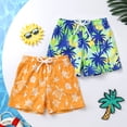thumbnail image 4 of Younger Tree Baby Boy Swim Trunks 2 Pack Toddler Cute Cartoon Beach Bathing Shorts Swimsuit Swimwear for 3-4T, 4 of 8