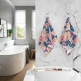 thumbnail image 5 of Coolnut Hand Towels Red Ginkgo Leaves Patterned 2 PCS, Cotton Bath Towel for Drying Face Hands Body Decorative Water Absorbent Lightweight Towels for Bathroom Ktichen Travel Gym, 16"x28", 5 of 6