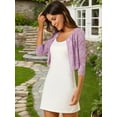 thumbnail image 4 of INSPIRE CHIC Cardigan Court en Dentelle Florale pour Femmes, 4 of 6