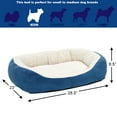 thumbnail image 5 of Midwest Homes for Pets Overstuffed Micro-Terry Cuddle Pet Bed for Medium Dogs & Cats, Blue, 5 of 5