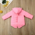 thumbnail image 5 of KelaJuan Baby Boys Girls Dinosaur Hooded Coat, Zipper Up Winter Thick Outwear, Solid Color Padded Jacket, 5 of 8