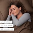 thumbnail image 6 of Comfort Canopy 2-Pack Pillowcase Set - Ultra Soft & Breathable, Standard/Queen, Taupe, 6 of 11