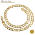 thumbnail image 3 of Infinique Creations - 18K Gold Plated Stainless Steel Cuban Curb Chain Bracelet Necklace 3~12mm, 3 of 7