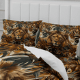 thumbnail image 4 of TeasBank Bedding Set Lion Comforter Cover Plant Lion Full Duvet Cover Set Safari Wildlife Animals For Adult Teens Room Decor 1 Quilt Cover with 2 Pillow Cases(No Comforter), 4 of 4