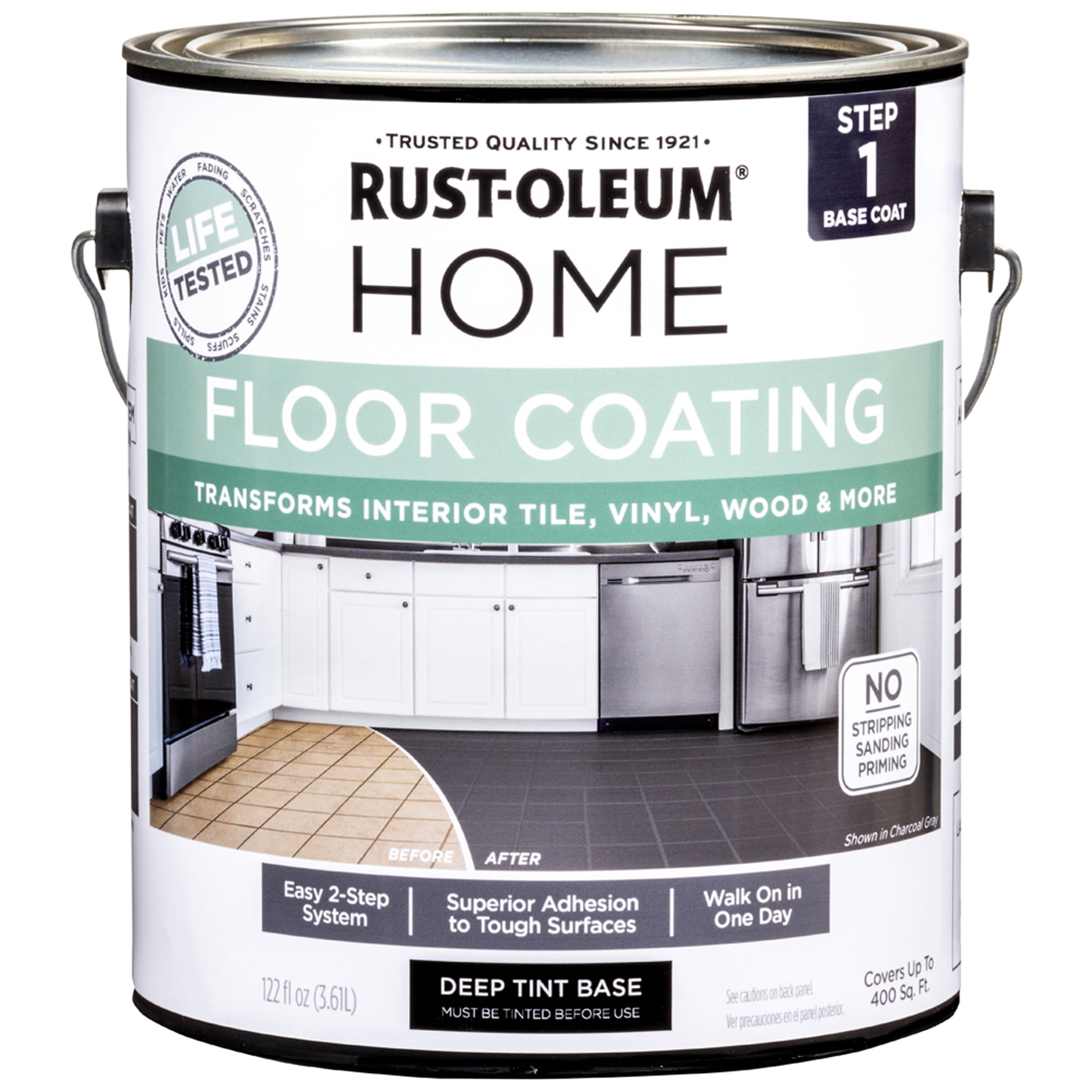 Rust-Oleum Home Emerald Green Interior Floor Coating Base Coat-363161T, Gallon