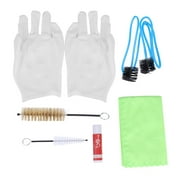 Fyydes Trumpet Trombone Tuba Horn Cleaning Set Kit Tool with Cleaning Cloth Brush Gloves, Instrument Cleaning, Tuba Horn Cleaning
