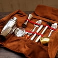 thumbnail image 2 of Bar Bartender Carrying Bag Creative Bartender Canvas Toolkit Pack Bar Tools Cocktail Shaker Set Storage Bag Only, 2 of 5