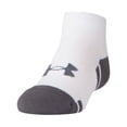 thumbnail image 4 of Under Armour Youth Resistor 3.0 Low Cut Socks, Multipairs, White/Graphite 6-Pairs, Small, 4 of 5