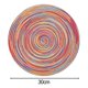 thumbnail image 2 of KDJ Round Braided Placemats Set of 6, 30cm Cotton Yarn Table Mats for Dining Table, Woven Heat Resistant Tablemats for Kitchen, Restaurant, Indoor Outdoor Use, 2 of 10