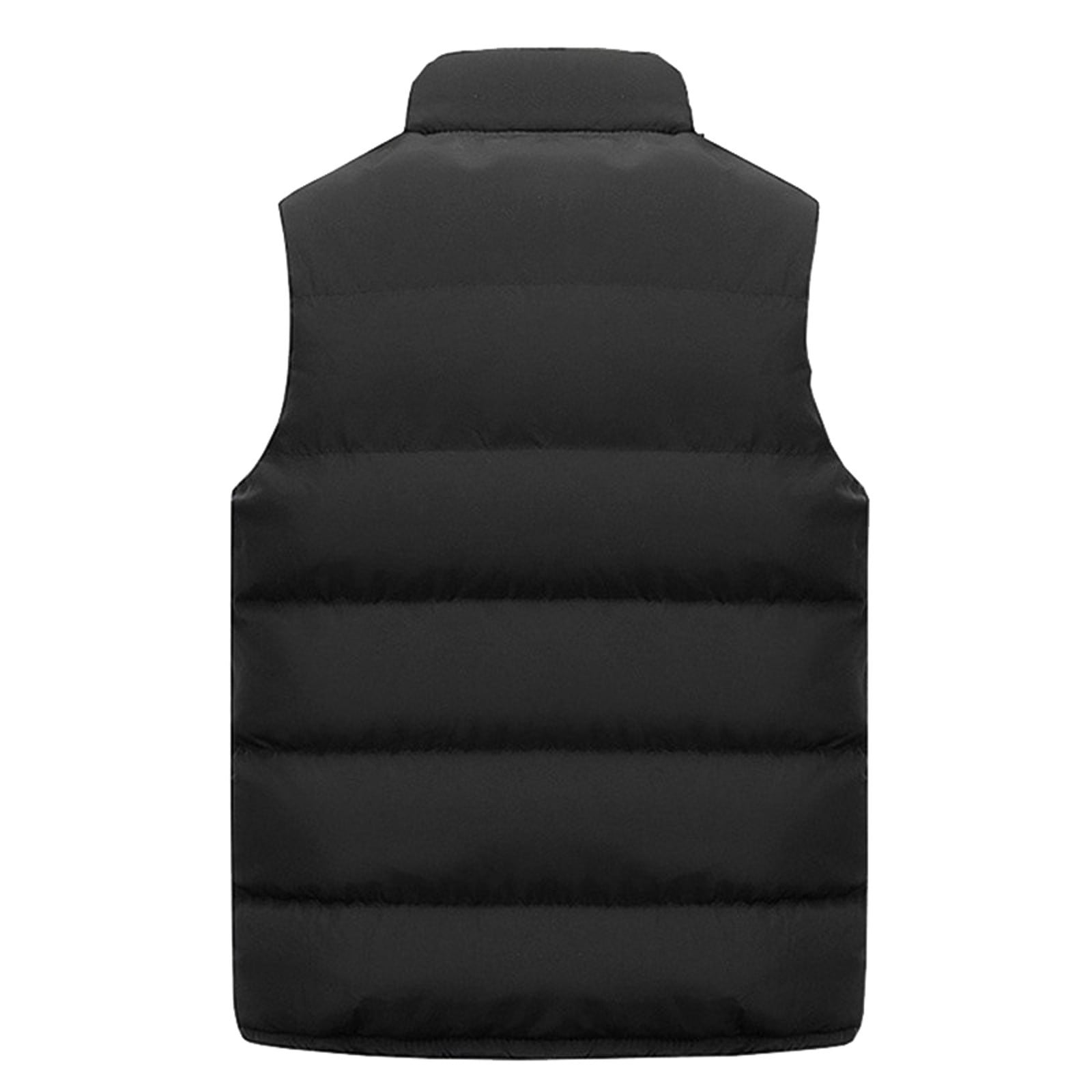 Ymosrh Chalecos para Hombre, Outdoor Casual Stand Collar
