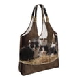 thumbnail image 2 of Wukai Cat Family Sturdy and Stylish Reusable Canvas Tote Bag: Eco-Friendly, Heavy-Duty Grocery Shopping Bag with Reinforced Handles, 2 of 7
