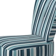 thumbnail image 4 of Designart « Maritime Azure Stripes I » Fauteuil d'Appoint Rembourré à Rayures Bleues - Fauteuil Moderne pour Chambre, 4 of 7