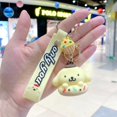 thumbnail image 1 of Sanrio Hello Kitty Keychain Pompom Purin Silicone Key Case Pendant Cinnamoroll Kuromi My Melody Car Key Chain, 1 of 7