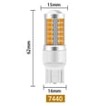 thumbnail image 1 of T20-7440 Yellow Light Car LED Bulbs – Reverse, Driving, Turn Signal, and Brake Lights (2 pcs), 1 of 3