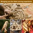 thumbnail image 4 of 12Pcs Wood Carving Tool High Carbon Steel Wood Whittling Cutter Multipurpose Wood Chisel Sets Professional Wood Hand Carving Cutters for Carpenter Beginners Carving, 4 of 10