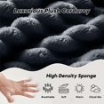 thumbnail image 3 of Cloud Sectional Couch,Modern Modular Sleeper Sectional Sofa with Deep Seat,Corduroy Boneless Couches with L-Shape Chaise for Living Room, Bedroom, Apartment (Dark Grey, Left Facing Chaise), 3 of 6