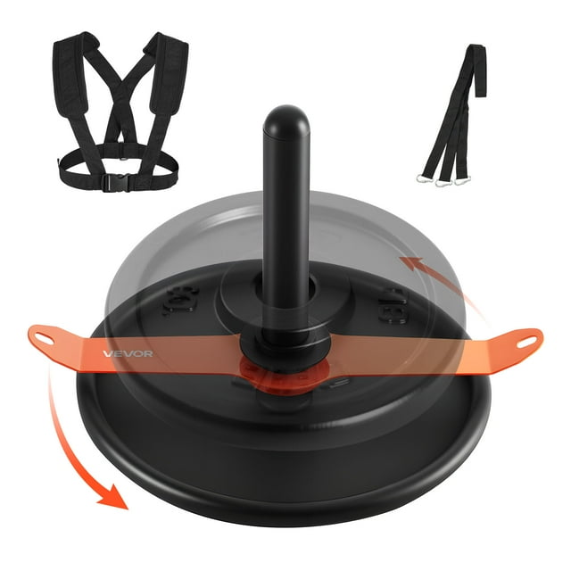 VEVOR Weight Power Pull Push Sled Workout Fitness Strength Training Sled Orange Black
