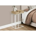 thumbnail image 4 of Accent Table C-shaped End Side Snack Living Room Bedroom Metal Natural, 4 of 5