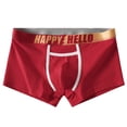 thumbnail image 2 of Xunlbb Men's Boxer Briefs Fashion Solid Breathable Close Fitting Underpants Lightweight Quick Dry Comfortable Briefs Plus Size 4-Way-Stretch Mens Underwear Summer Inner Fit, 2 of 7