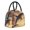 Black, variant on Horeoi Sailing Dancing Dolphin Pattern Large Insulated Lunch Bag for Work, School, Picnic - Waterproof, Durable Oxford Cloth, Comfortable Handle-Black