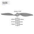 thumbnail image 2 of Uxcell 8x6 Inch RC Propellers 2-Vane Blades Props Gray with Adapter Rings RC Airplane Aircraft Prop Replacement 5Pcs, 2 of 6