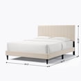 thumbnail image 7 of Dove Tufted Upholstered Platform Bed - Pearl White - Queen, 7 of 7