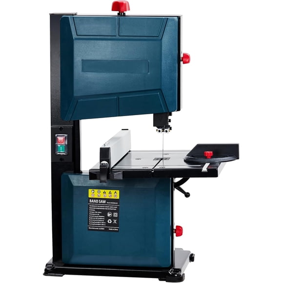 8-Inch Benchtop Bandsaw with 3A Copper Motor 1800 RPM 0-45 Tilt Fence and Miter Gauge for Wood Metal Plastic Cutting