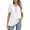 White, variant on Lixiuxyad Women Basic Tee Women's Shirts Stylish Women's T Shirts Casual Women’s Button Up Short Sleeve Tops Versatile Wear For All Occasions Wardrobe Addition,Beige