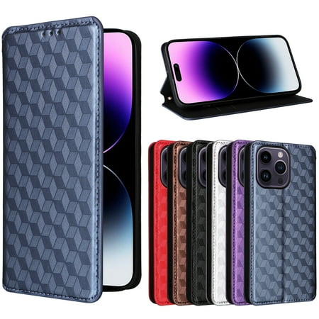 Case for Xiaomi Poco X6 Pro Wallet protective case, leather phone case with magnetic closed credit card slot - shock-absorbing support for phone case