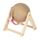 thumbnail image 3 of Poste rascador para gatos, pelota de juguete, soporte de madera, Protector de muebles en forma de V, duradero con campana y pluma interactiva para, 3 of 9