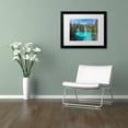 thumbnail image 3 of Trademark Fine Art 'Turquoise Lake' Canvas Art by Pierre Leclerc, White Matte, Black Frame, 3 of 4