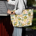 thumbnail image 4 of Wukai Hawaii Palms Print Zipper Bag,large Beach Tote Bag,Waterproof Sandproof Bag,Grocery and Picnic Tote Travel Bag, 4 of 5