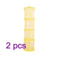 thumbnail image 1 of Almacenamiento colgante de malla, 4 compartimentos, bolsa organizadora de juguetes para niños, bolsa organizadora para secadora de ropa, cesta de red 2 uds Eigraketly  JJ24028-01×2, 1 of 7