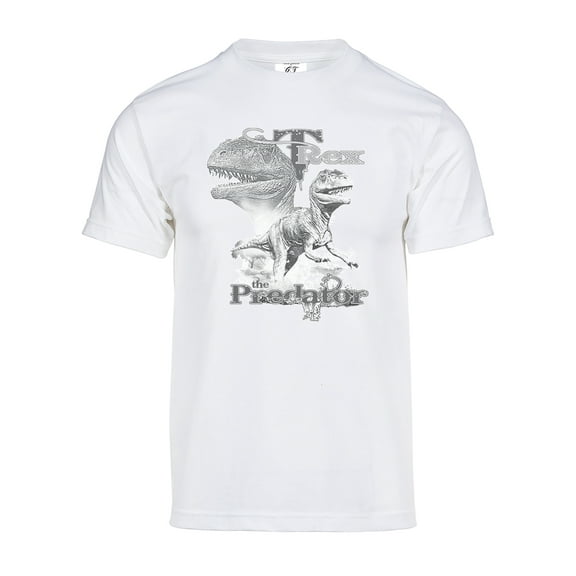 Gravity Trading Mens T-Rex The Predator Solar Magic Changing Short-Sleeve T-Shirt - White - 3X-Large