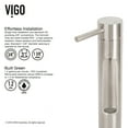 thumbnail image 6 of VIGO Dior Single Lever Vessel Bathroom Faucet, Brushed Nickel, 6 of 11