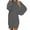 Gray, variant on Hueook Dresses for Women Plus Size Winter Fall Dresses Loose Knitted Sweaters Dress Round-Neck Long Sleeve Dressy 50% Off Clearance